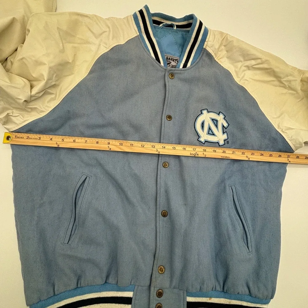 Vintage Steve & Barrys UNC Tar Heels Letterman Varsity Jacket XL University - Picture 12 of 16